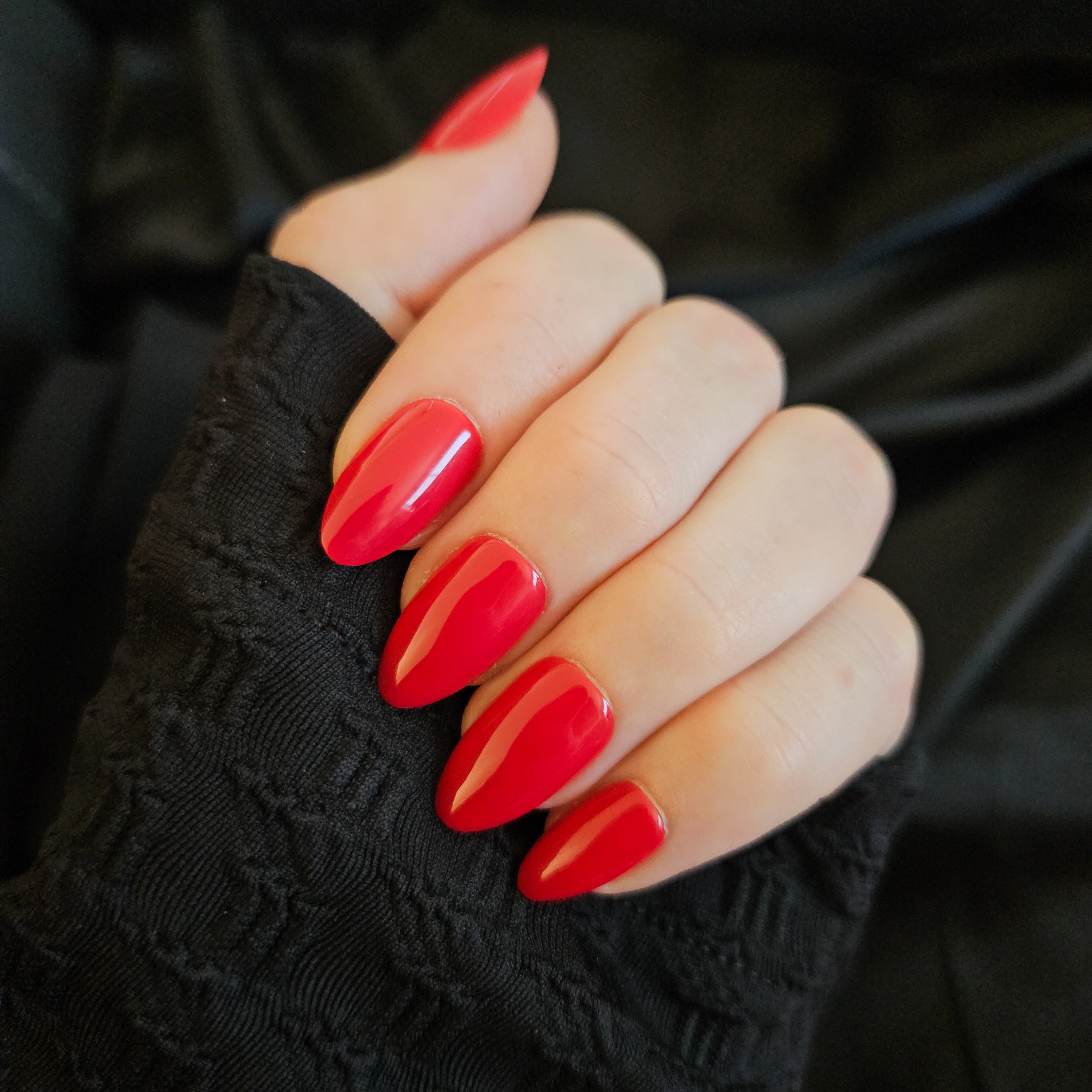 Cherry Red Press On Nails