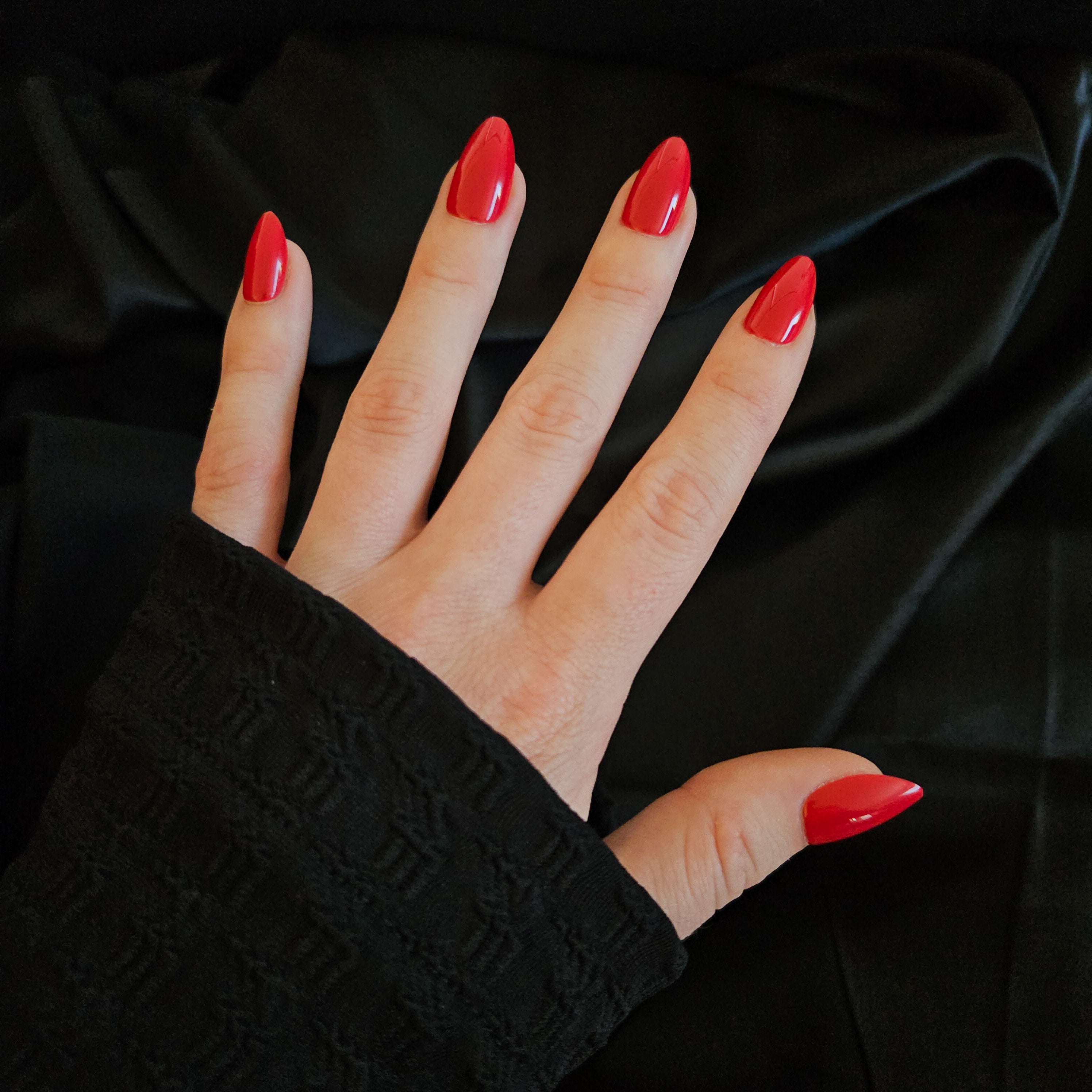 Cherry Red Press On Nails