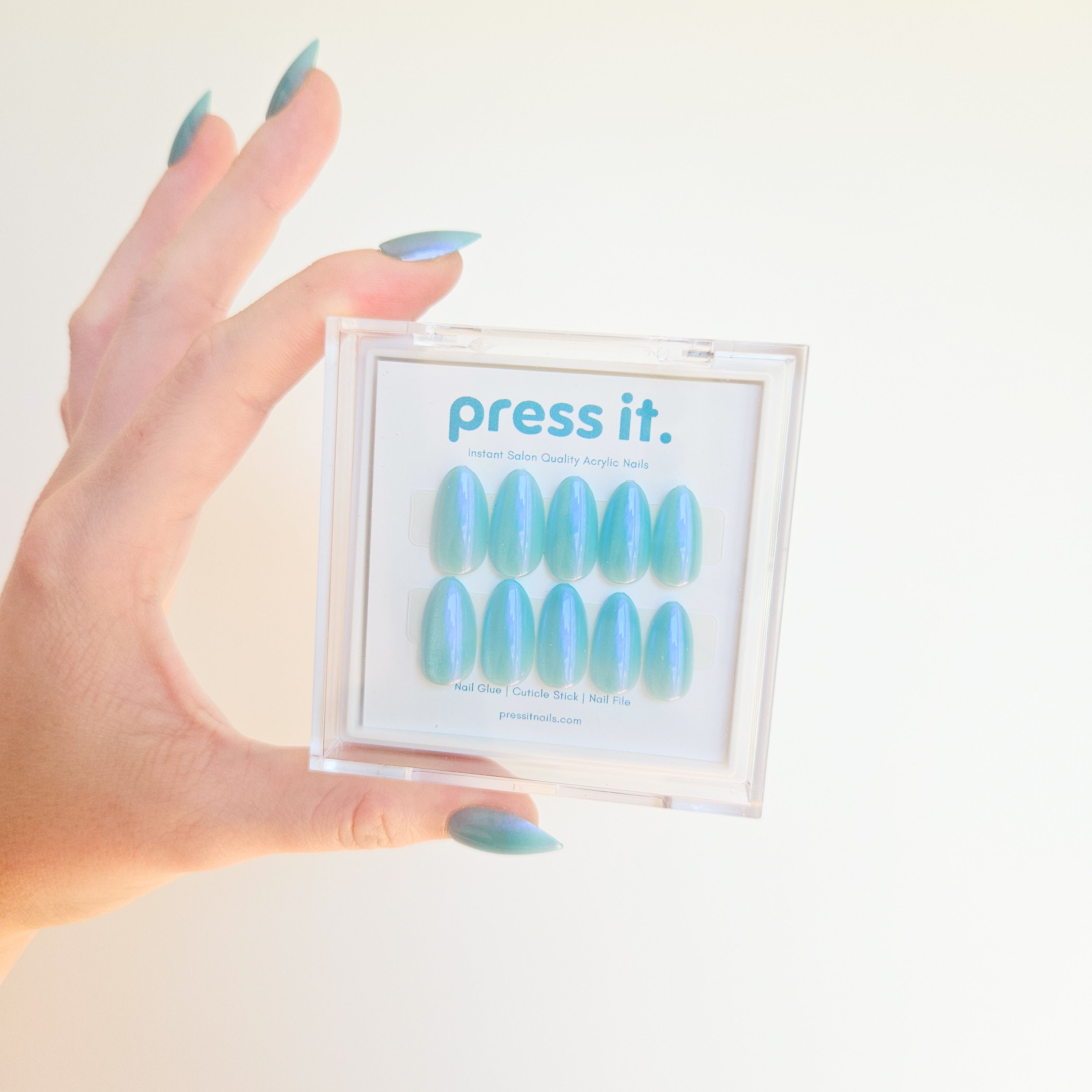 Glacier Press On Nails