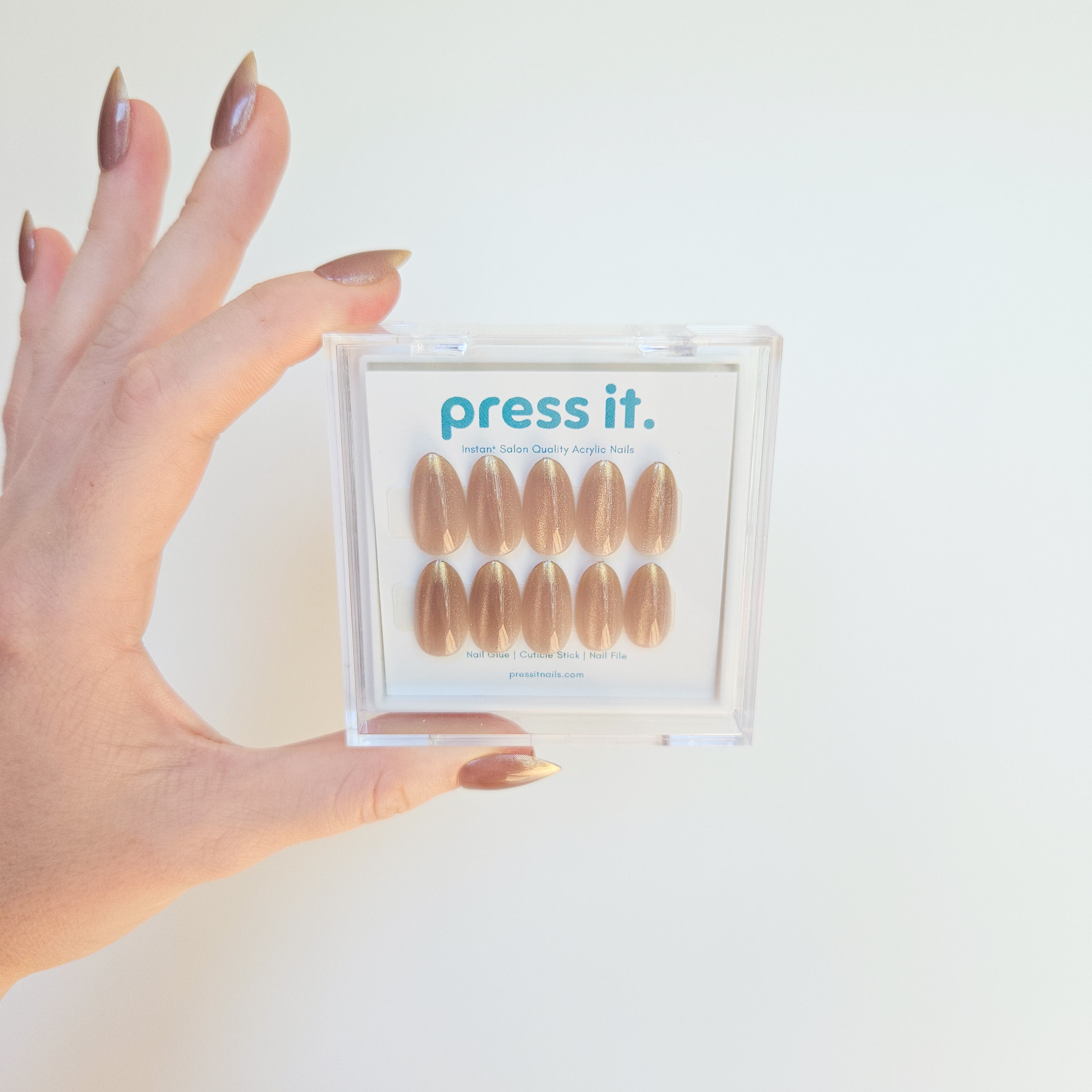 Golden Glow Press On Nails
