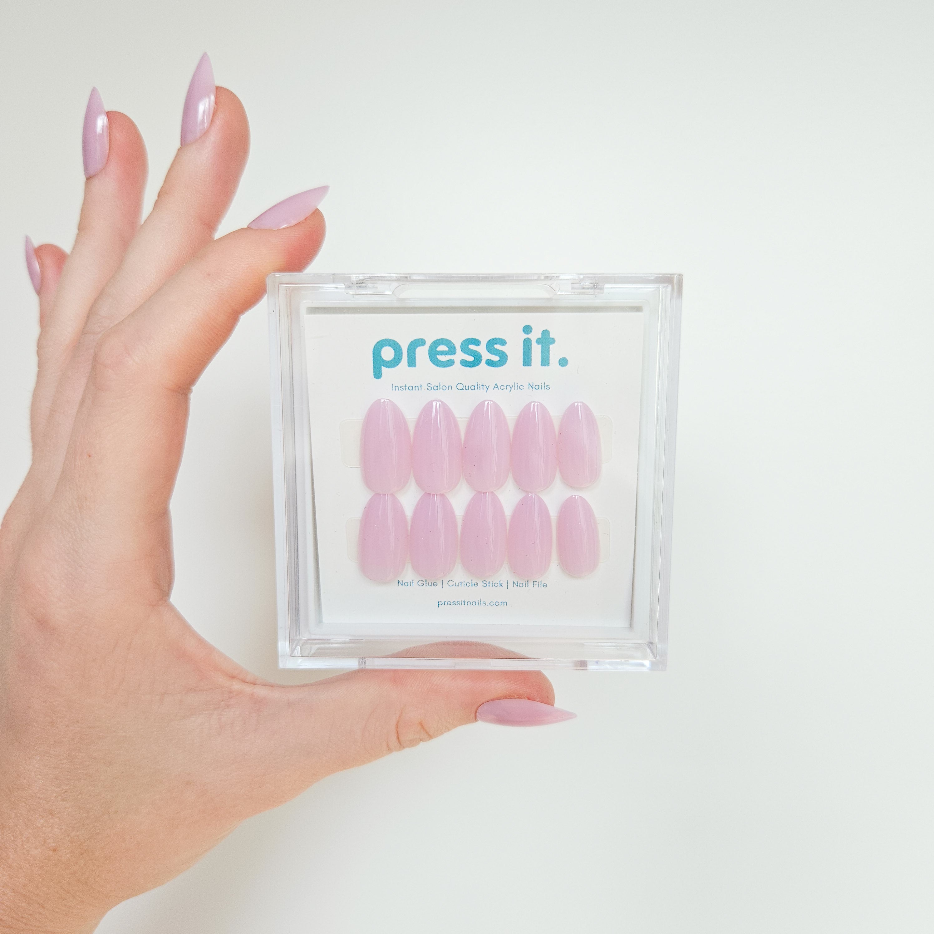 Lilac Press On Nails