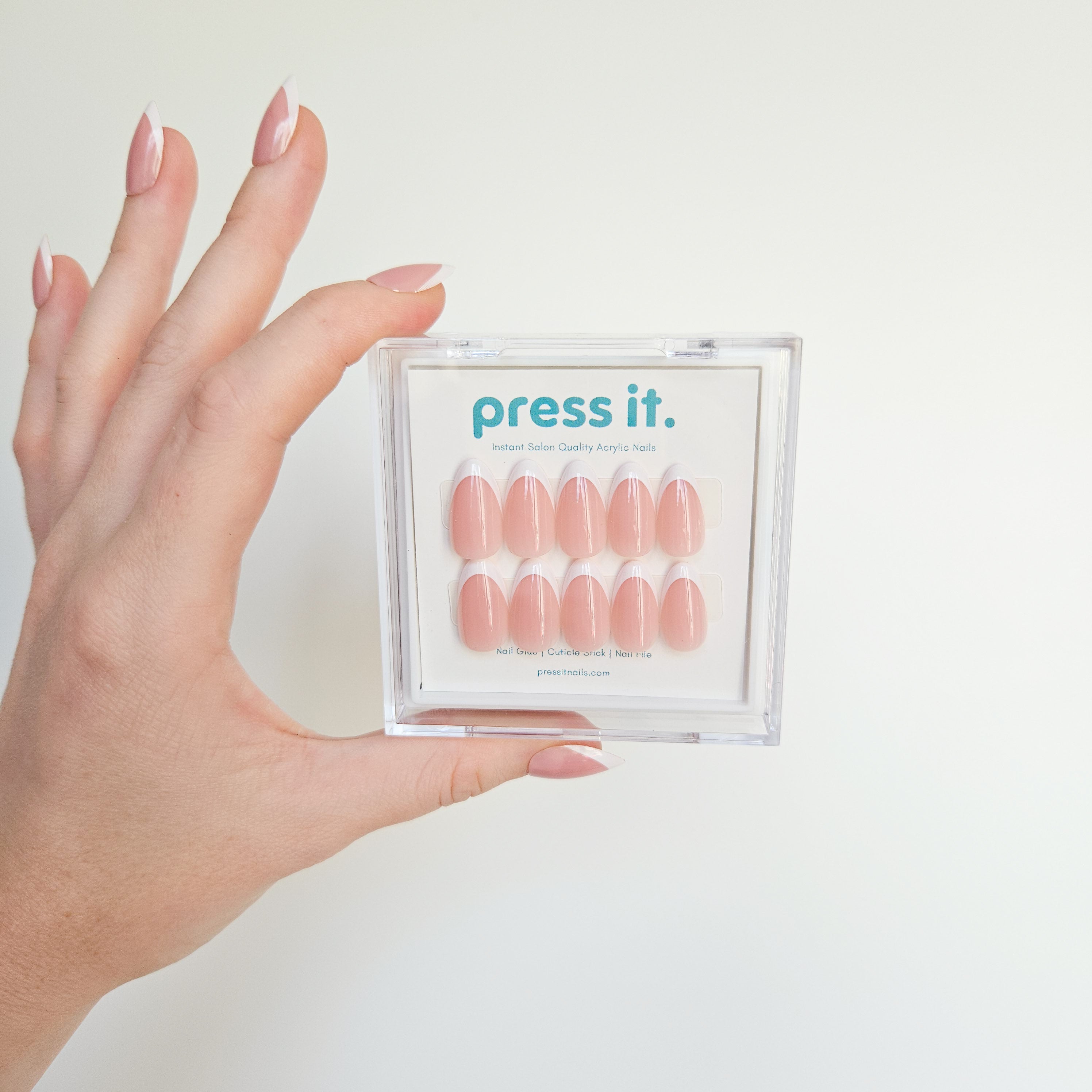 Signature French Tip Press On Nails
