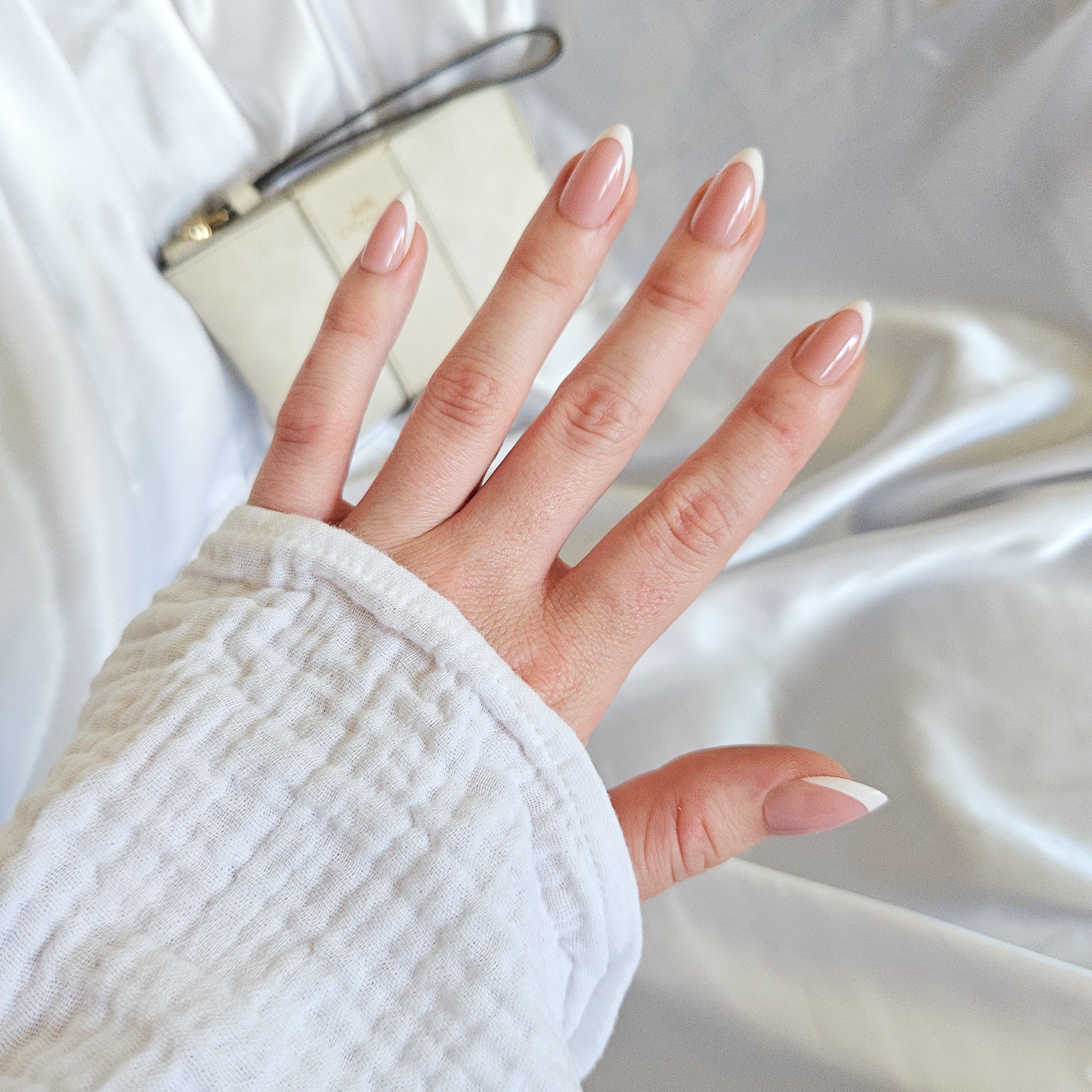 Signature French Tip Press On Nails