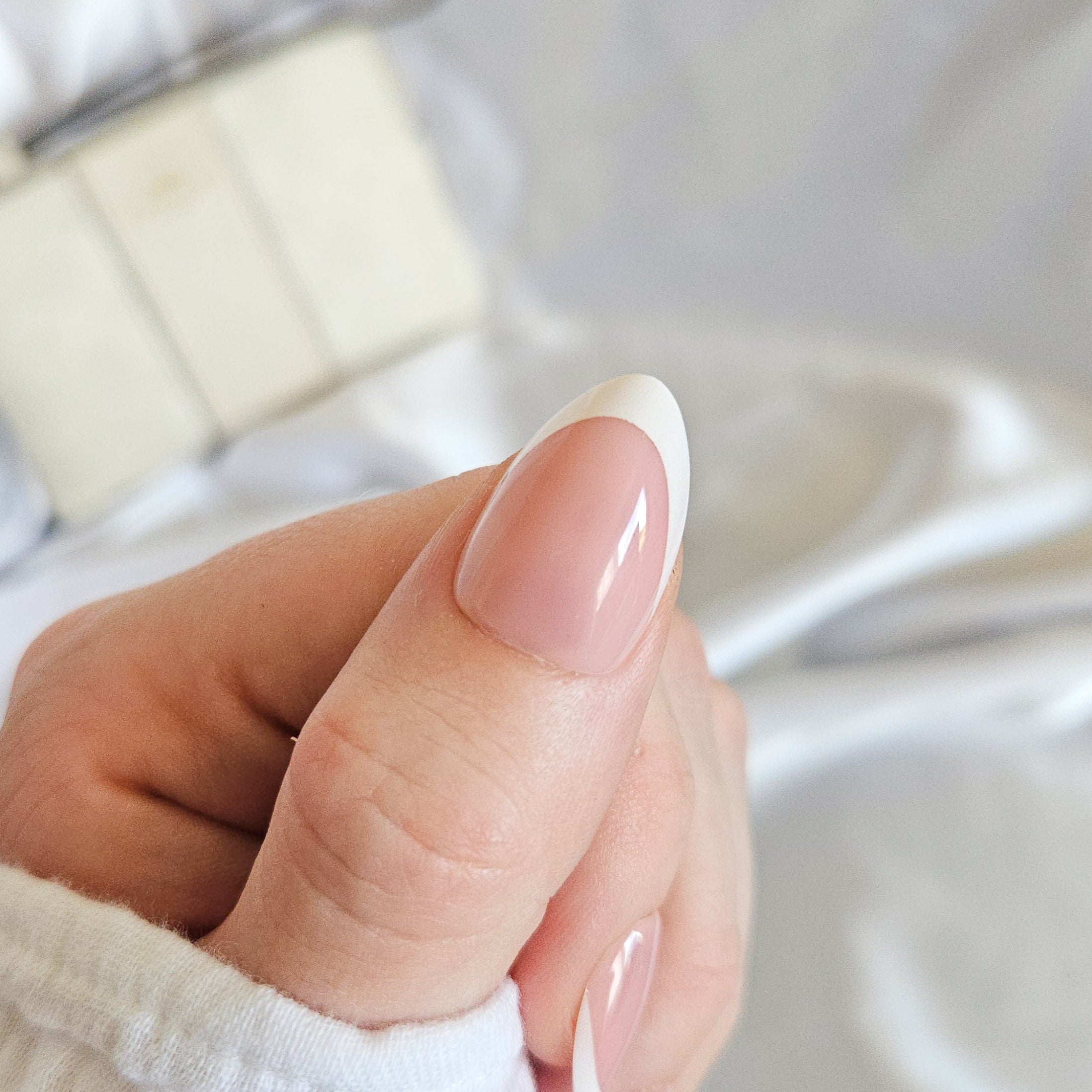 Signature French Tip Press On Nails
