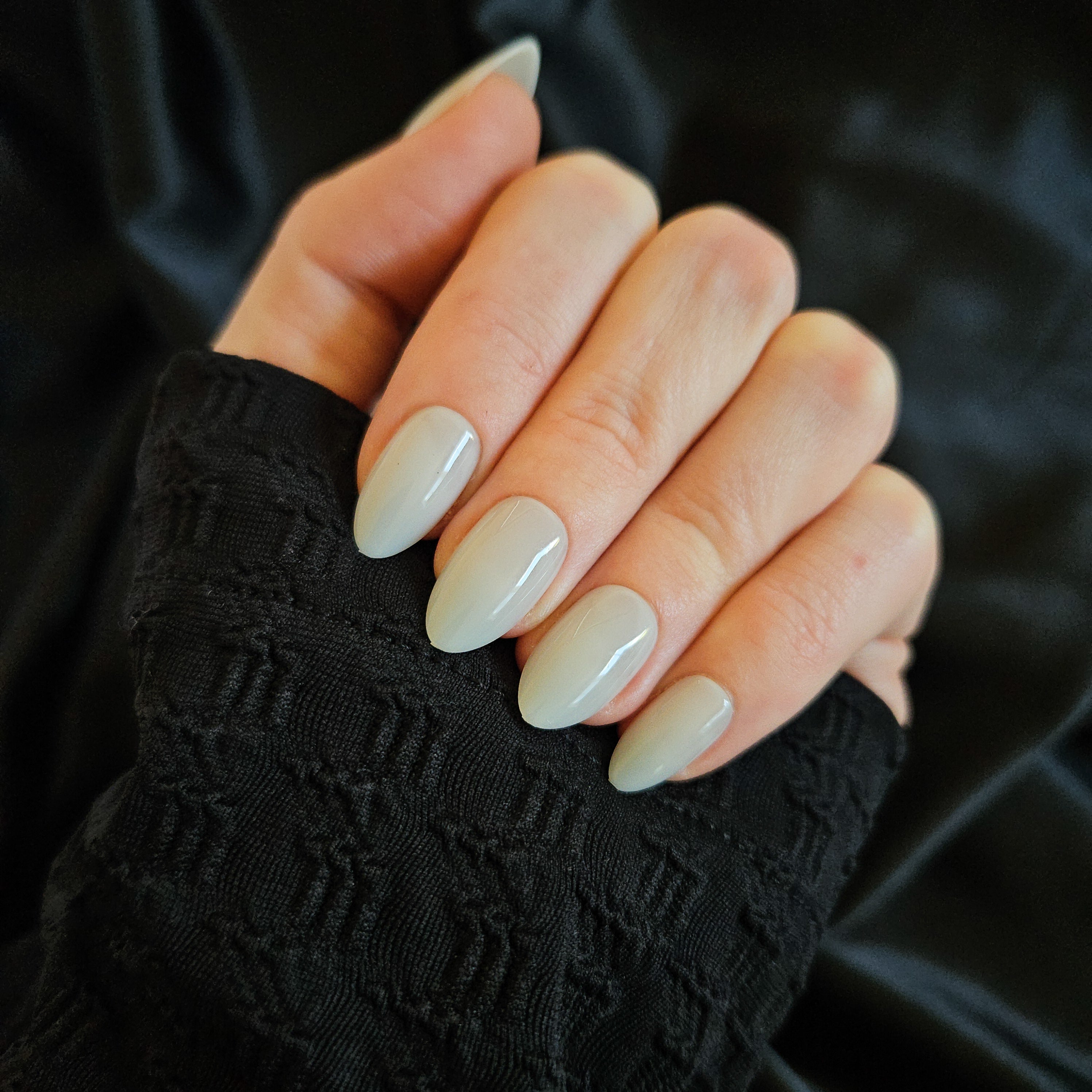 Silver Mist Press On Nails