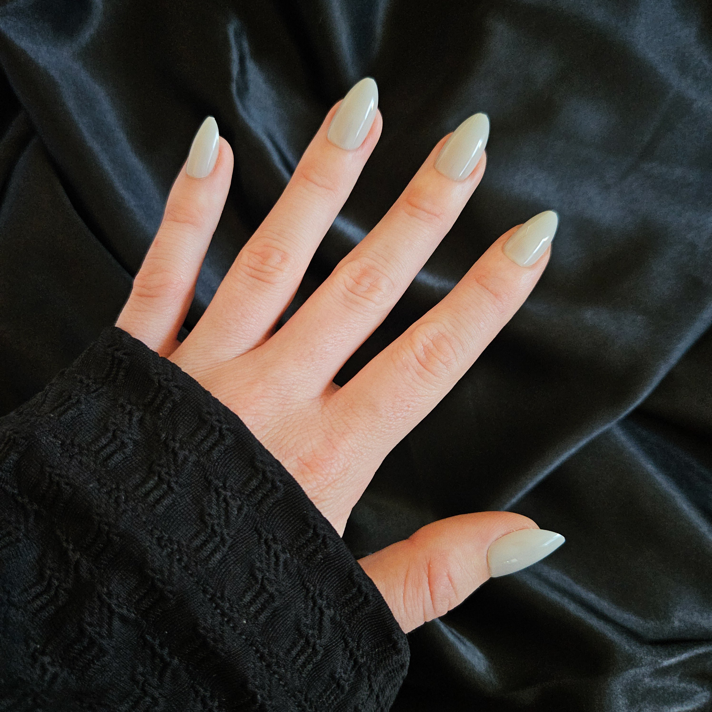 Silver Mist Press On Nails